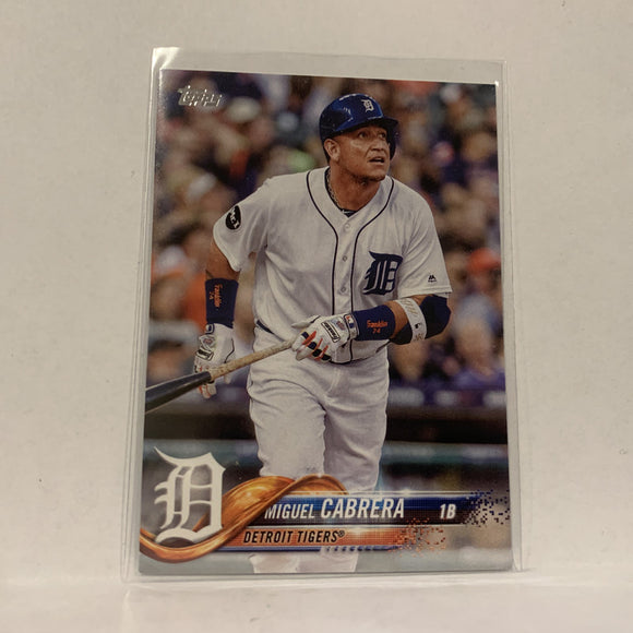 #90 Miguel Cabrera Detroit Tigers  Series 1 2018 Topps Baseball Card A1W