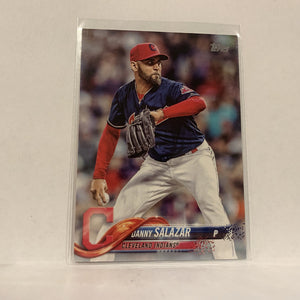 #38 Danny Salazar Cleveland Indians  Series 1 2018 Topps Baseball Card A1W