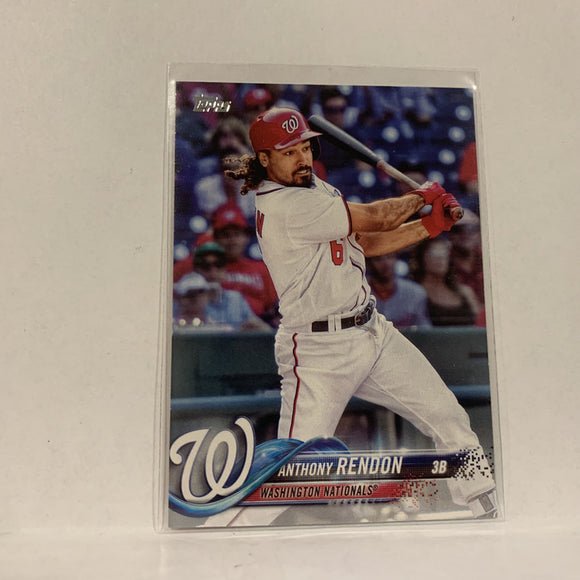 #36 Anthony Rendon Washington Nationals  Series 1 2018 Topps Baseball Card A1W