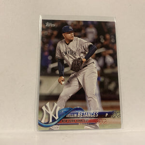 #80 Dellin Betances New York Yankees  Series 1 2018 Topps Baseball Card A1W