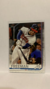 #183 Freddie Freeman Atlanta Braves 2019 Topps Series 1 Baseball Card