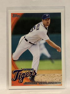 #615 Justin Verlander Detroit Tigers 2010 Topps Baseball Card