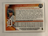 #615 Justin Verlander Detroit Tigers 2010 Topps Baseball Card