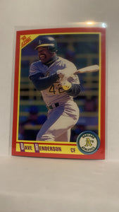 #325 Dave Hendersen Oakland Athletics 1990 Score Baseball Card