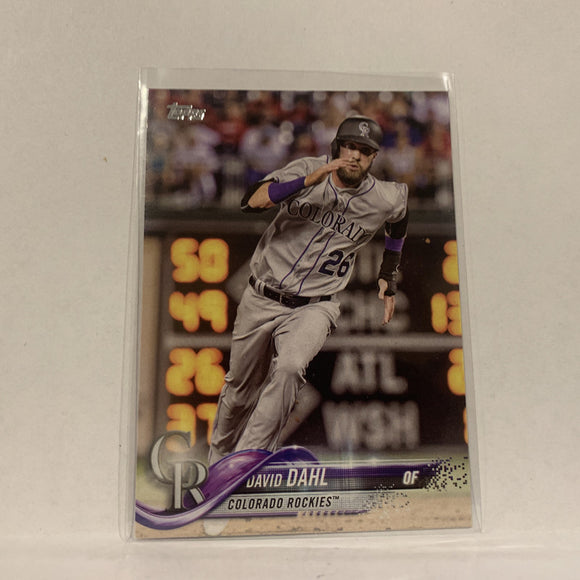 #96 David Dahl Colorado Rockies  Series 1 2018 Topps Baseball Card A2A