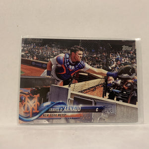 #91 Travis D'Arnaud New York Mets  Series 1 2018 Topps Baseball Card A2A