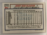 #272 Jerry Don Gleaton Detroit Tigers 1992 Topps Baseball Card