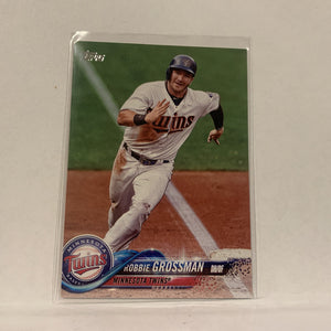 #94 Robbie Grossman Minnesota Twins  Series 1 2018 Topps Baseball Card A2A