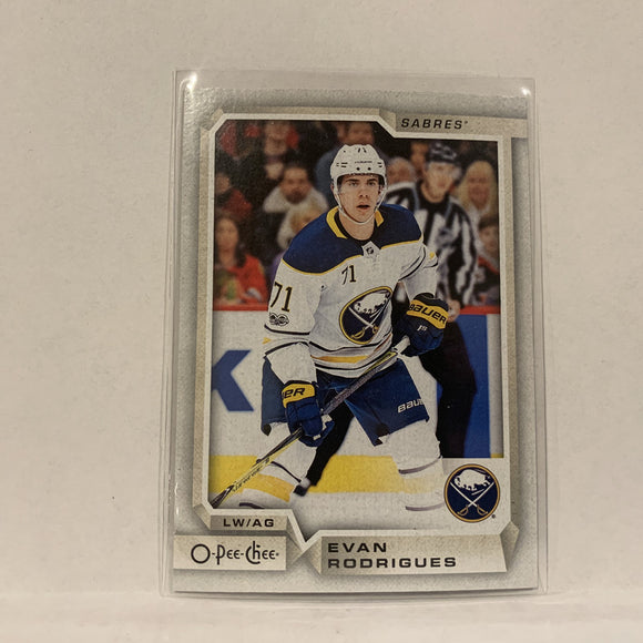 #293 Evan Rodrigues Buffalo Sabres   2018-19 O-Pee-Chee Hockey Card A2B