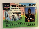 #775 Juan Guerrero Houston Astros 1992 Topps Stadium Club Baseball Card