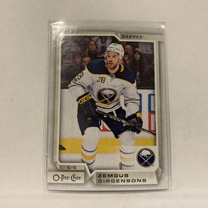 #321 Zemgus Girgensons Buffalo Sabres   2018-19 O-Pee-Chee Hockey Card A2B