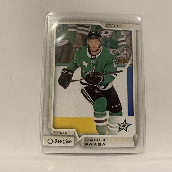 #324 Radek Faksa Dallas Stars   2018-19 O-Pee-Chee Hockey Card A2B