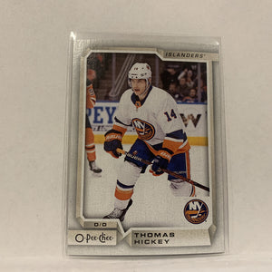 #335 Thomas Hickey New York Islanders   2018-19 O-Pee-Chee Hockey Card A2B