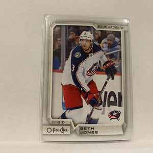 #376 Seth Jones  Columbus Blue Jackets   2018-19 O-Pee-Chee Hockey Card A2B