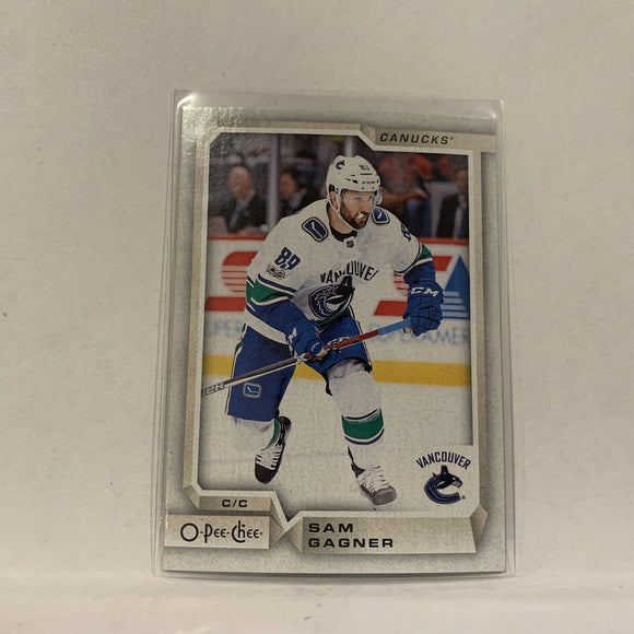 #371 Sam Gagner Vancouver Canucks   2018-19 O-Pee-Chee Hockey Card A2B