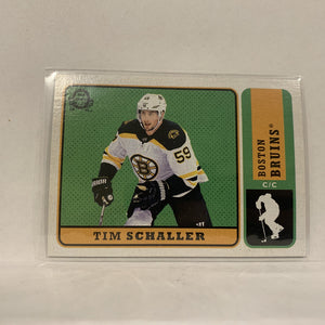 #388 Tim Schaller Boston Bruins   2018-19 O-Pee-Chee Hockey Card A2B