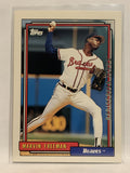 #68 Marvin Freeman Atlanta Braves 1992 Topps Baseball Card