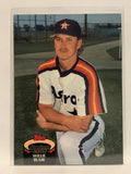 #813 Willie Blair Houston Astros 1992 Topps Stadium Club Baseball Card