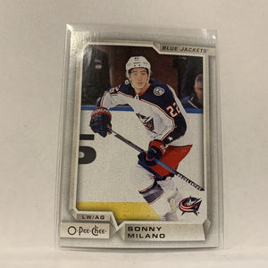 #63 Sonny Milano Columbus Blue Jackets   2018-19 O-Pee-Chee Hockey Card A2D