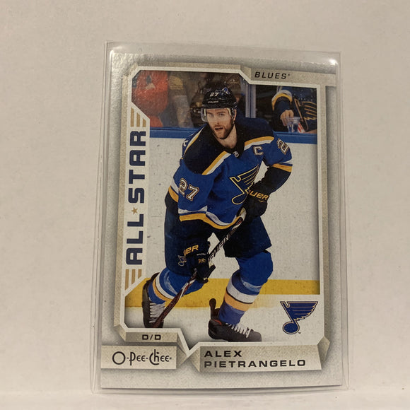 #126 Alex Pietrangelo St Louis Blues All Star  2018-19 O-Pee-Chee Hockey Card A2D