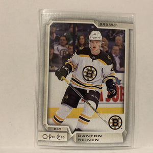 #172 Danton Heinen Boston Bruins   2018-19 O-Pee-Chee Hockey Card A2E