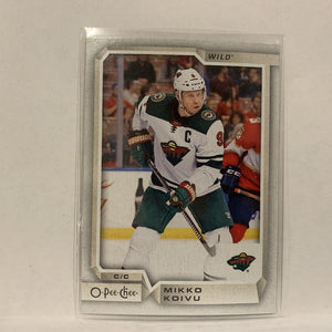 #221 Mikko Koivu Minnesota Wild   2018-19 O-Pee-Chee Hockey Card A2E