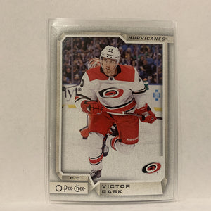 #228 Victor Rask Carolina Hurricanes   2018-19 O-Pee-Chee Hockey Card A2E