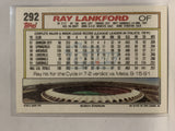 #292 Ray Lankford All Star Rookie St Louis Cardinals 1992 Topps Baseball Card