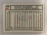 #426 Rock Raines Chicago White Sox 1992 Topps Baseball Card