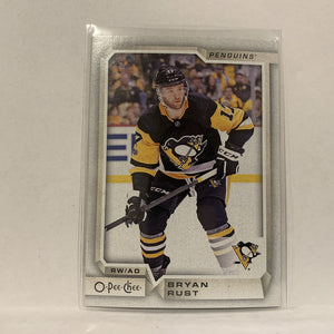 #258 Bryan Rust Pittsburgh Penguins   2018-19 O-Pee-Chee Hockey Card A2E