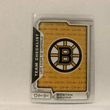 #562 Team Checklist Boston Bruins   2018-19 O-Pee-Chee Hockey Card A2E