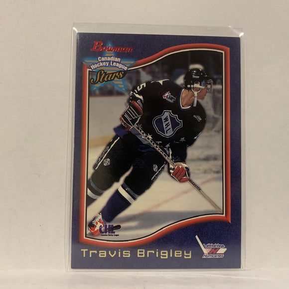 #110 Travis Brigley Lethbridge Hurricanes   1996-97 Bowman Hockey Card A2F