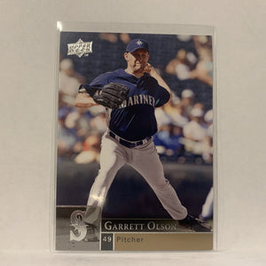 #856 Garrett Olson Seattle Mariners  Series 2 2009 Upper Deck Baseball Card A2G