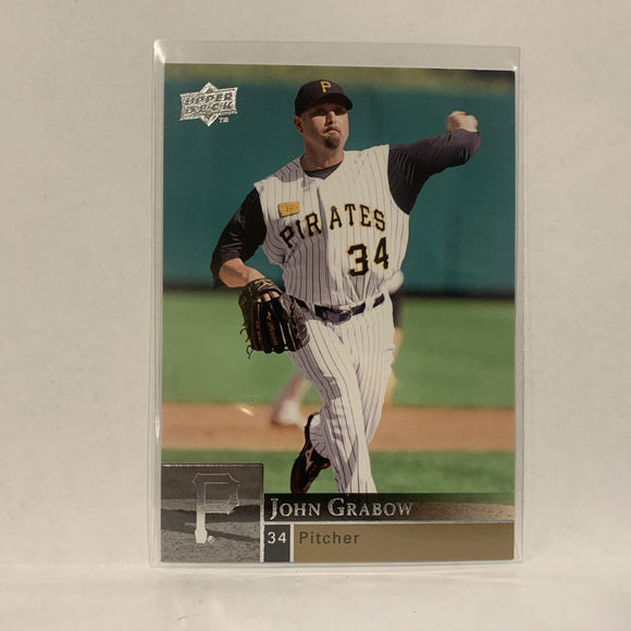 #819 John Grabow Pittsburgh Pirates  Series 2 2009 Upper Deck Baseball Card A2G