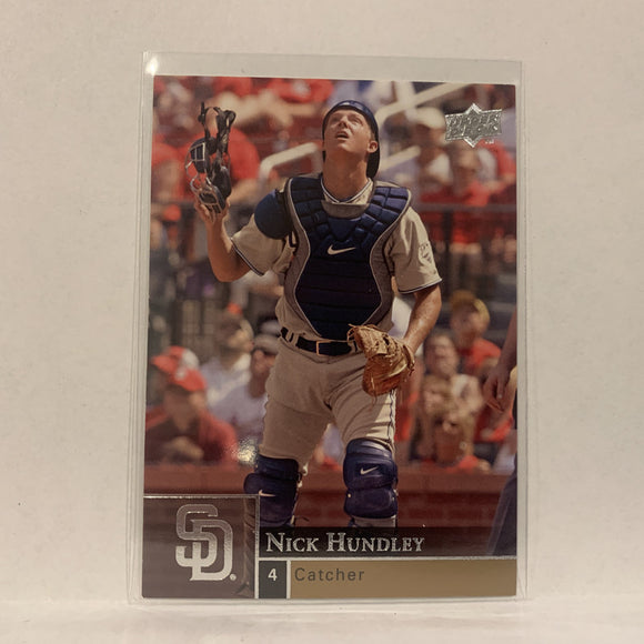 #836 Nick Hundley San Diego Padres  Series 2 2009 Upper Deck Baseball Card A2G