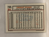 #705 Dwight Evans Baltimore Orioles 1992 Topps Baseball Card