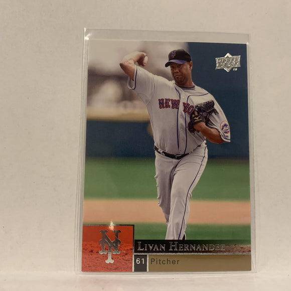 #749 Livan Hernandez New York Mets Series 2  2009 Upper Deck Baseball Card A2H