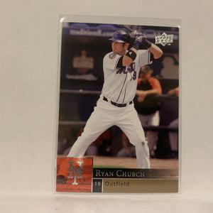 #750 Ryan Church New York Mets Series 2  2009 Upper Deck Baseball Card A2H