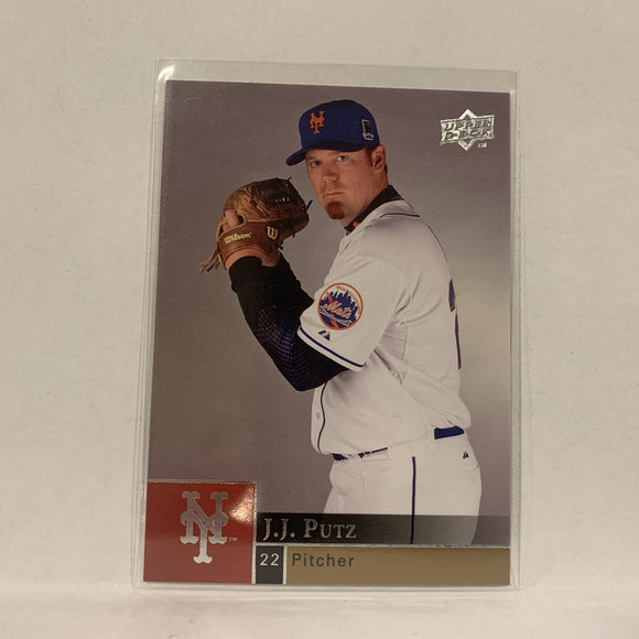 #755 J.J. Putz New York Mets Series 2  2009 Upper Deck Baseball Card A2H