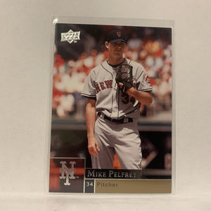 #756 Mike Pelfrey New York Mets Series 2  2009 Upper Deck Baseball Card A2H