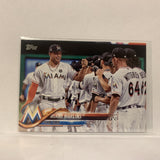 #73 Team Card Miami Marlins Series 1  2018 Topps Baseball Card A2I