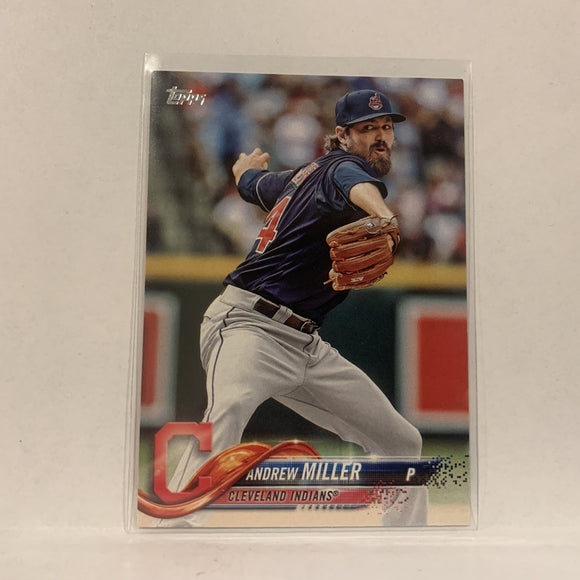 #75 Andrew Miller Cleveland Indians Series 1  2018 Topps Baseball Card A2I