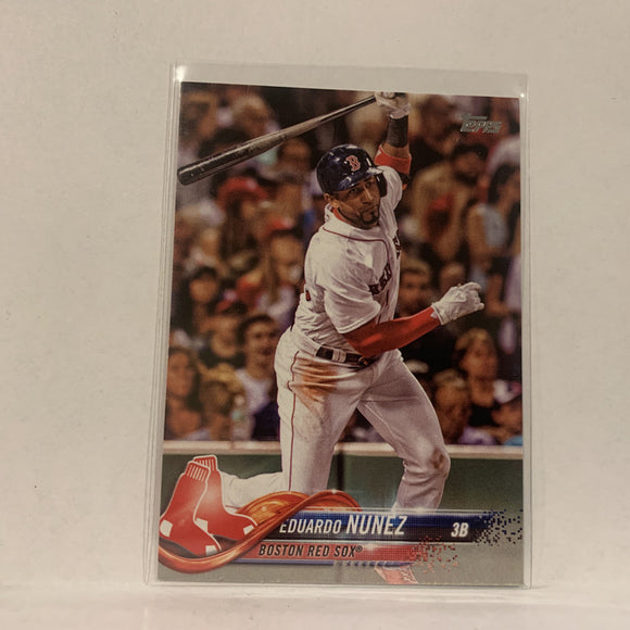 #76 Eduardo Nunez Boston Red Sox Series 1  2018 Topps Baseball Card A2I