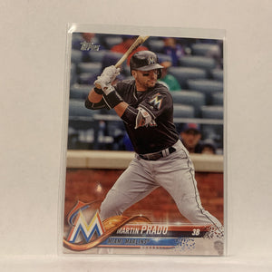 #77 Martin Prado Miami Marlins Series 1  2018 Topps Baseball Card A2I