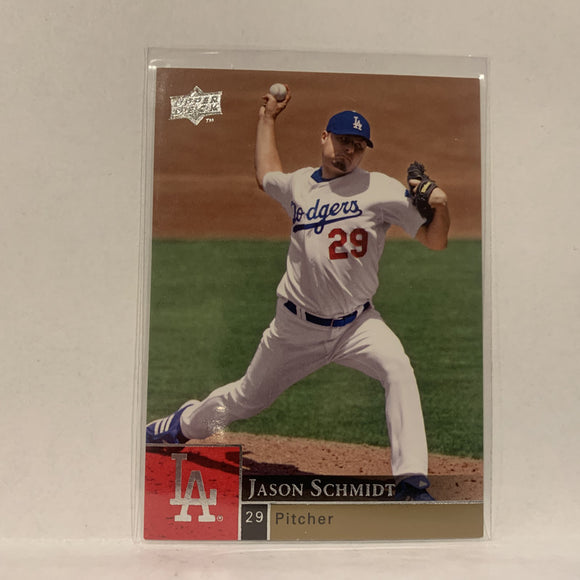 #708 Jason Schmidt Los Angeles Dodgers Series 2  2009 Upper Deck Baseball Card A2I