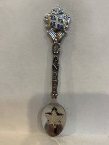 Quebec Flag Canada Maple Leaf Souvenir Spoon