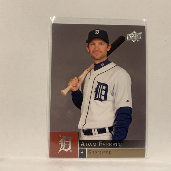 #639 Adam Everett DetroitTigers Series 2  2009 Upper Deck Baseball Card A2J