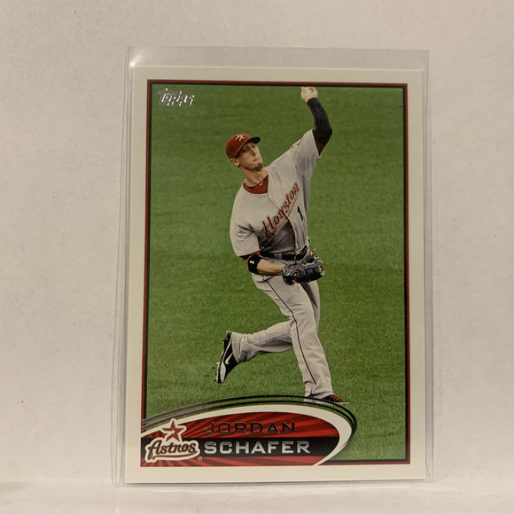 #428 Jordan Schafer Houston Astros   2012 Topps Baseball Card A2J