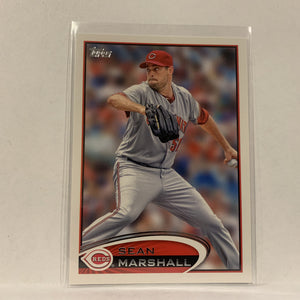 #384 Sean Marshall Cincinnati Reds   2012 Topps Baseball Card A2J