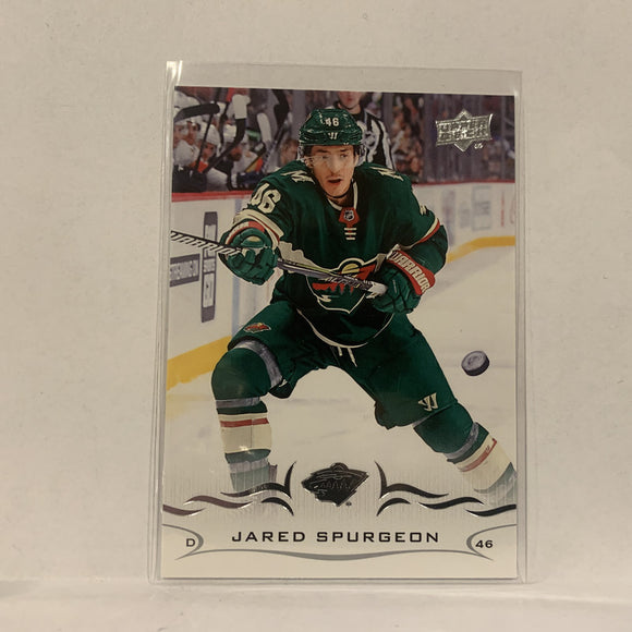 #94 Jared Spurgeon Minnesota Wild  Series 1 2018-19 Upper Deck Hockey Card A2K